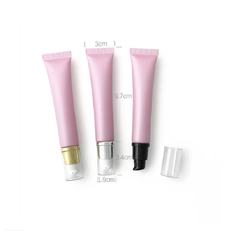 

25/50pcs 20g Empty Airless BB/CC Cream Soft Tube Lotion Pump 20ml Cosmetic Plastic Matte Pink Bottle Eye Cream Packing Container