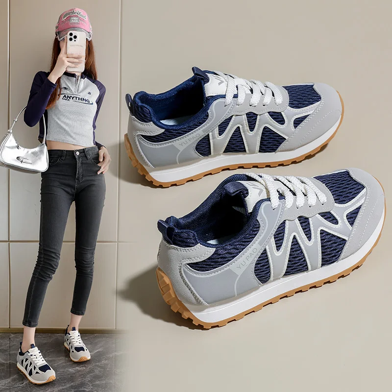 

Women's Retro Running Shoes Breathable Mesh Lightweight Athletic Sneakers Non-Slip Sole for Sports Daily Wear