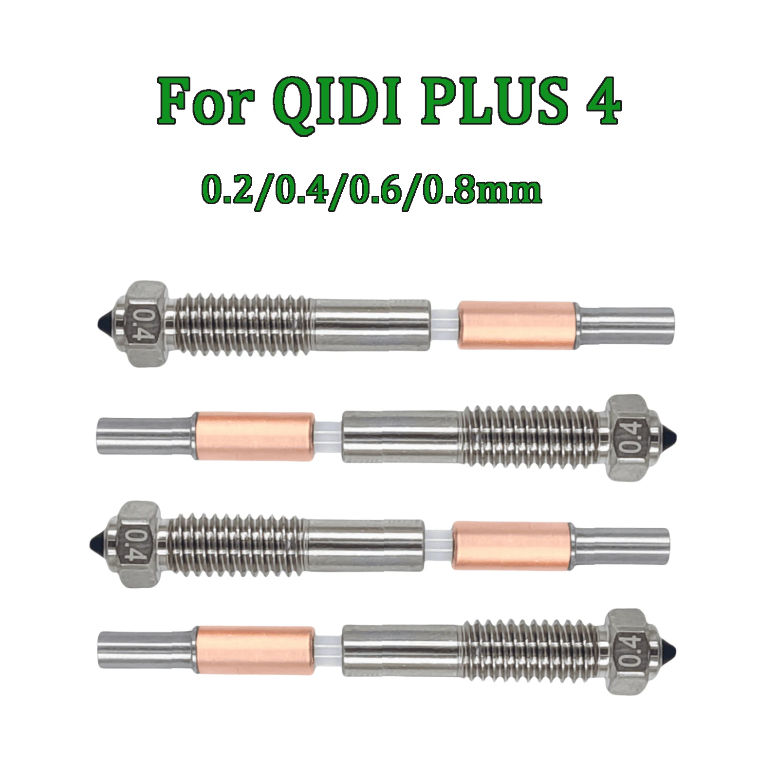 

Биметаллическое сопло QIDI Plus4 с керамической изоляцией, интегрированная конструкция, быстросъемные насадки для QIDI Plus 4