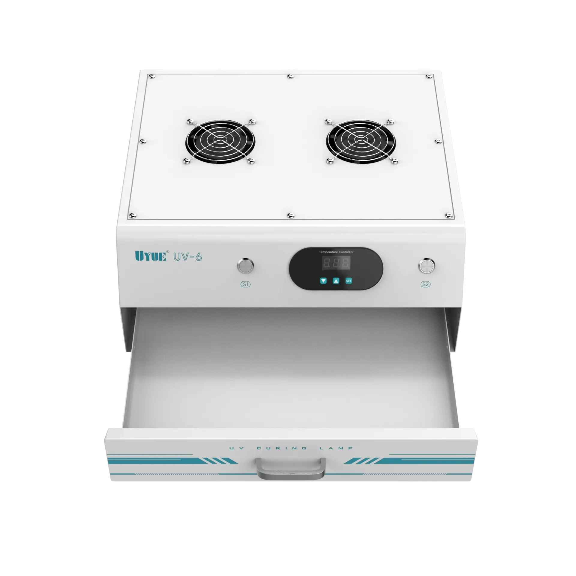 Musttby UYUE UV-6 Double Timing Intelligent Curing Lamp Mechanic UV Glue Curing Box For iPhone iPad LCD Screen Dry Glue Repair