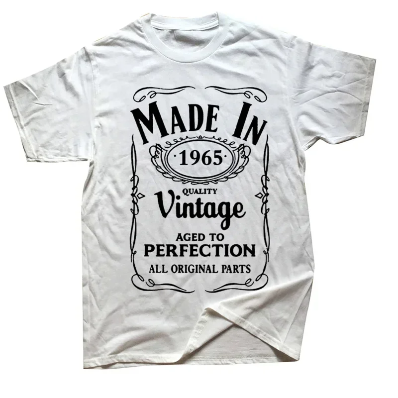 New style summer t shirt men made in 1965 vintage T-shirt Born 1965 birthday age year gift top funny casual tee shirts