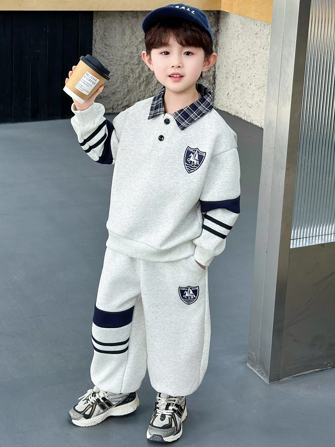 

Spring Autumn Boys Clothing Set Faionable Kids Sweatirt Long Pants Cotton Blend Casual Sportswear Two Piece Suite for Teens
