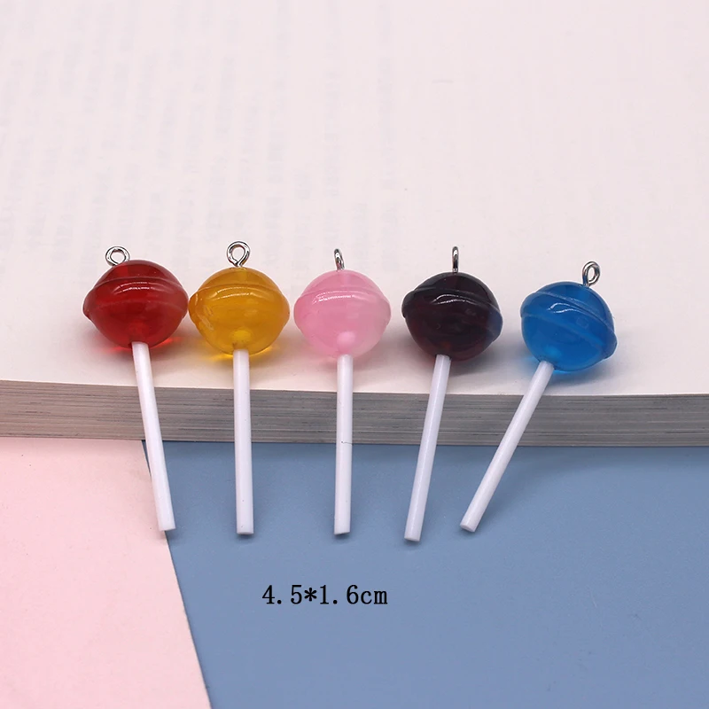 الجملة 30/50/100 قطعة ثلاثية الأبعاد مصاصة الراتنج السحر السائبة كوكب مصاصات الحلوى قلادة ل حلق المفاتيح Diy بها بنفسك مجوهرات جعل