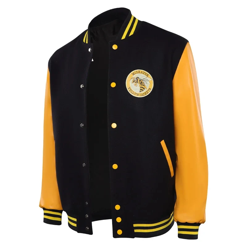 

gb6Walter Lottie Cosplay Baseball Jacket Men Costume TV Yellowjackets 2 Roleplay Fantasia Outfits Casual Outwear Halloween Cloth
