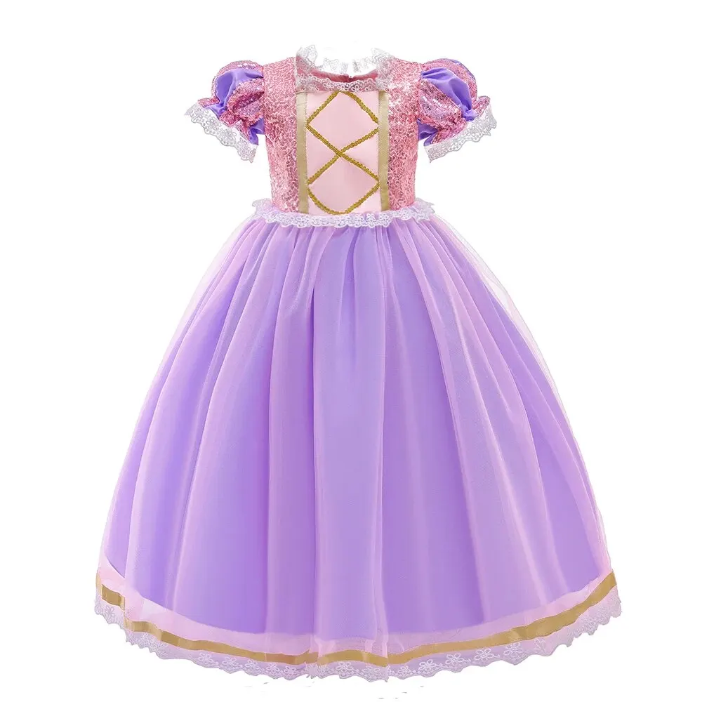 Kids Cosplay Princess Dress For Girls Long Sleeve Halloween Costumes Girl Carnival Christmas Party Dresses Children Clothes