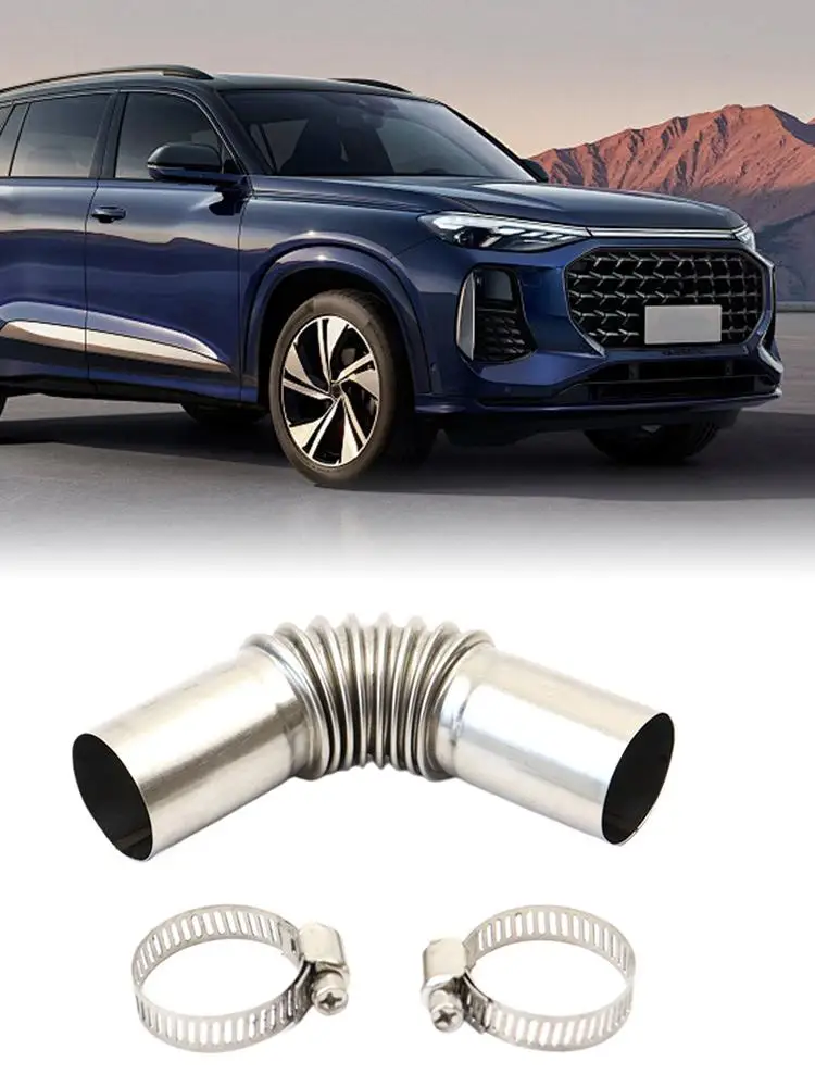 AliExpress Stainless Steel Exhaust Pipe Flexible Extension Tube Leakproof Air Parking Heater Elbow Exhaust Pipe For Truck Mower RV Bike