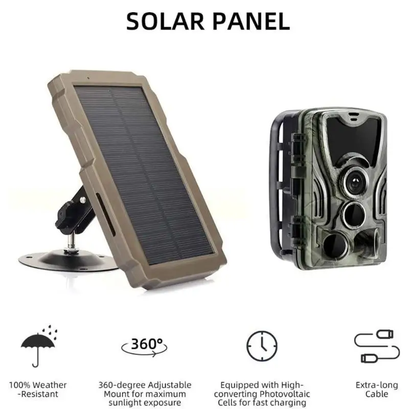 Jagdkamera-Solarpanel-Set, 3000 mAh, 6 V-12 V, wiederaufladbares Solarladegerät, geeignet für Jagdkameras. – Detail 6