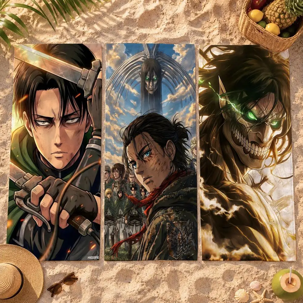 A-Attack On Titan Towel Beach Towel Quick Dry Absorbent Bath Towel For Swimming Gym Camping Outdoor Sunbathing