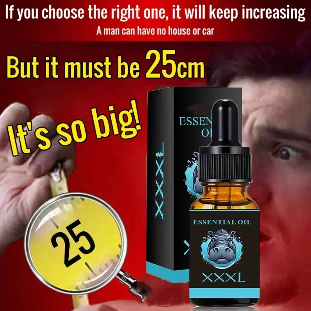 Penis Permanent Thickening, Increase XXL Growth Enlargement Massage Men\'s Cock Erection Lubricant Plant Extracts Massage Oil