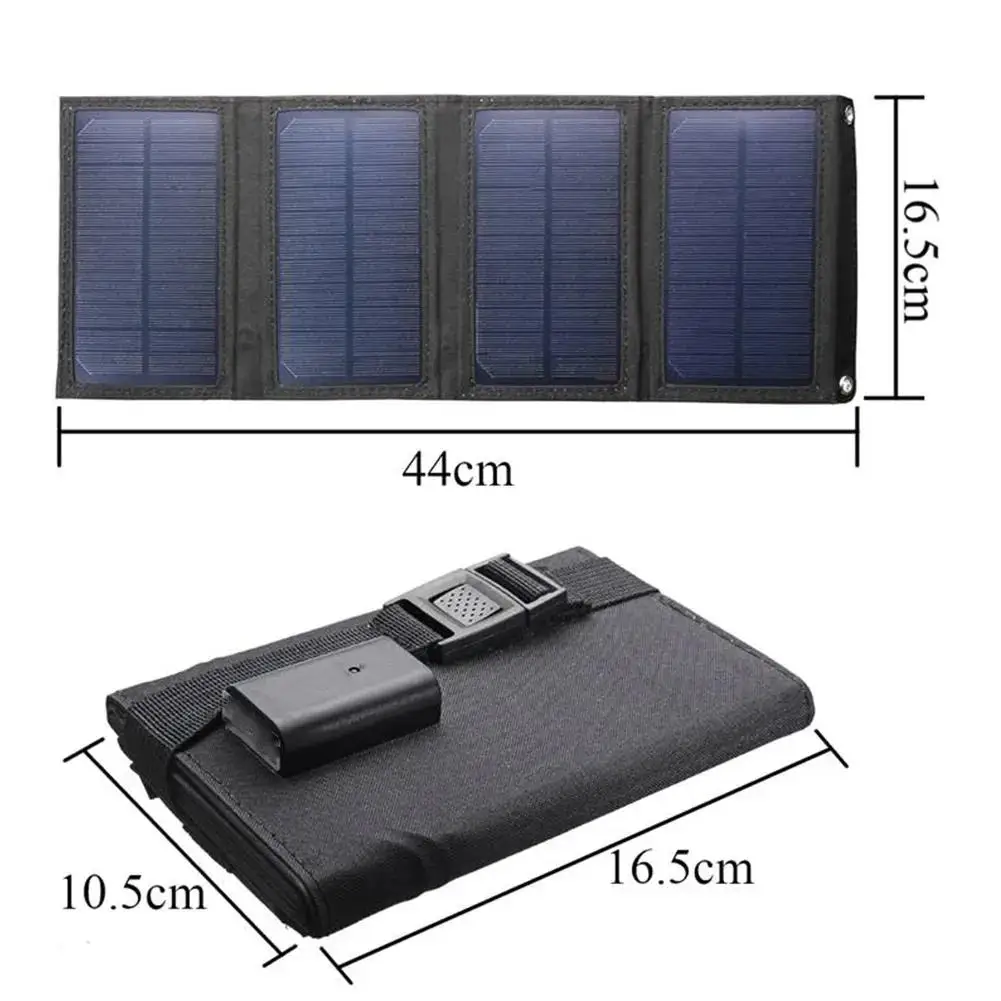 USB Foldable Solar Panel Portable Flexible Small Waterproof 5V Folding Solar Panels Cells For Mobile Phone Battery Charger