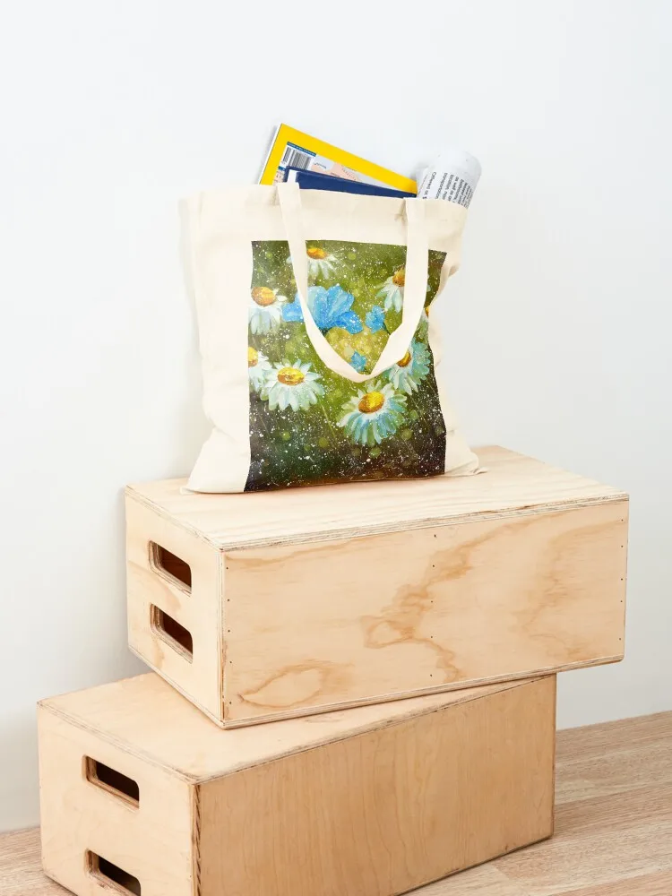 Daisies in the field Tote Bag Big bag bag luxury women sacs de shopping Women's handbag