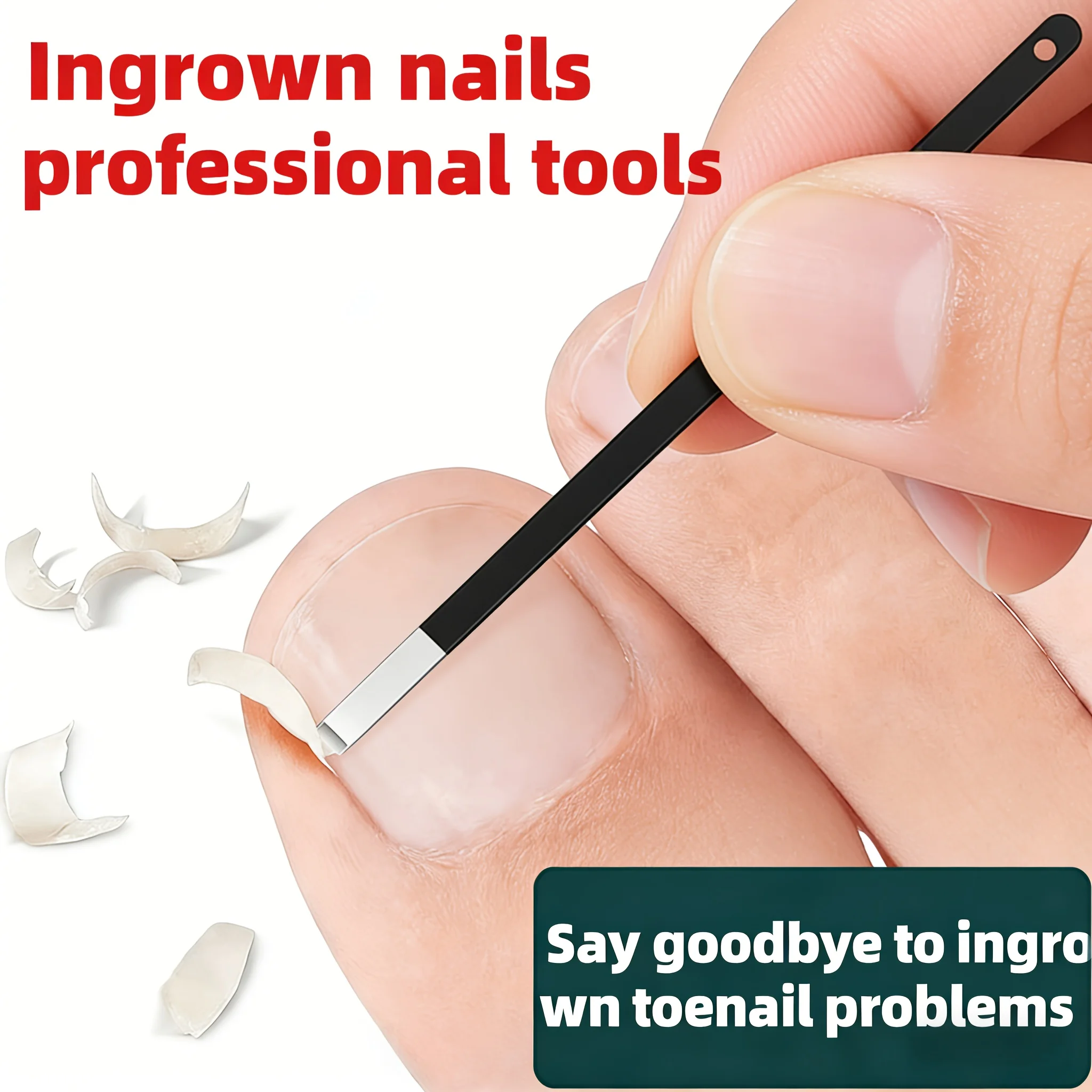 Outil de correction des ongles des pieds - Coupe-ongles ultra-fin à rainure profonde, outil auxiliaire pour la coupe des ongles, outil essentiel pour les soins des pieds à domicile