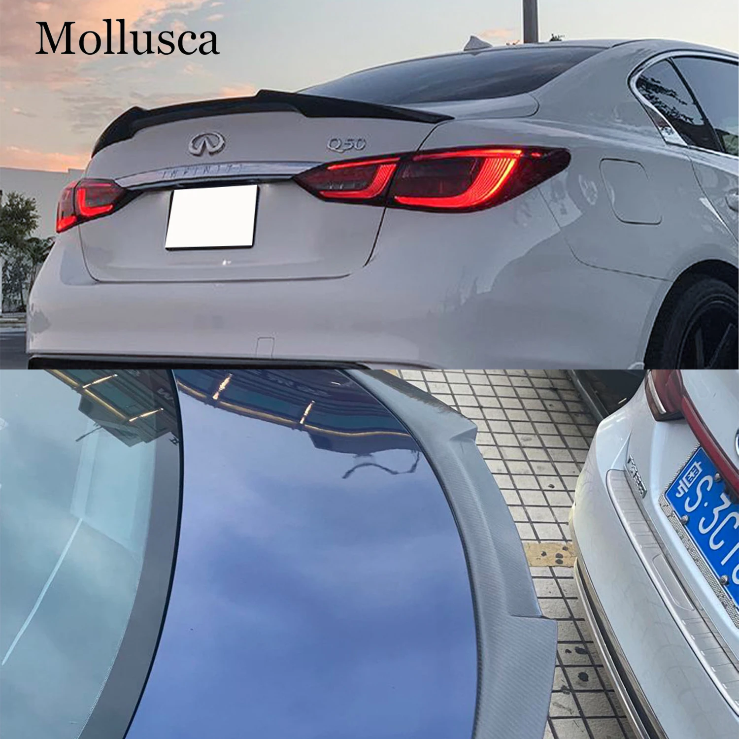 

Задний спойлер/антикрыло в стиле M4 из карбона для Infiniti Q50, Q50S, Q50L 2013-2023 гг.