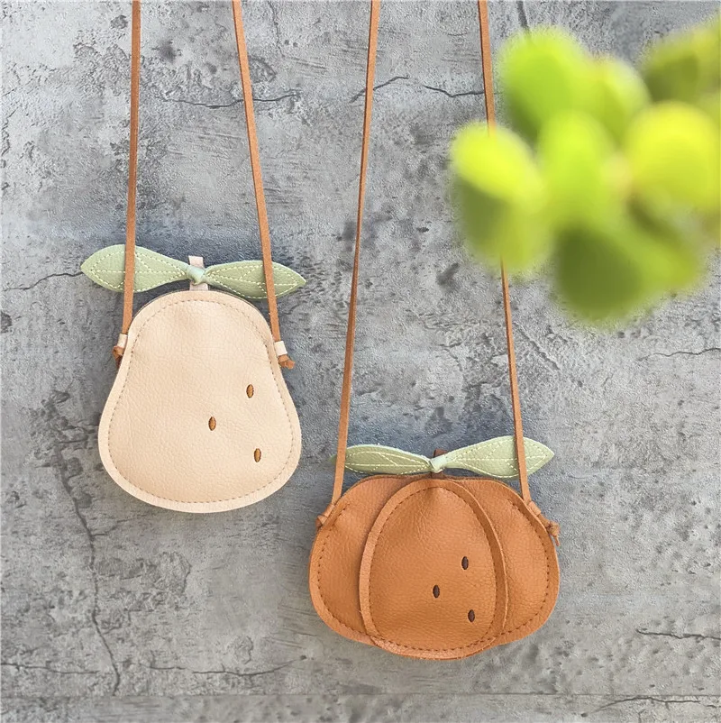 Tas Selempang Anak-anak Dompet Koin Manis Kawaii Buah Hewan Kartun Harajuku Tas Selempang Serbaguna Modis Lucu Mini
