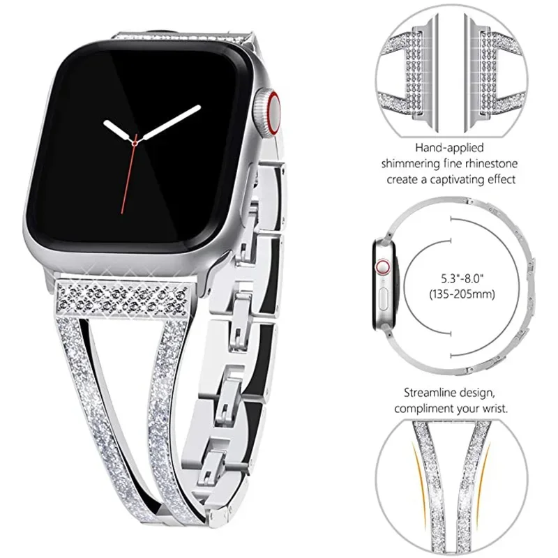 

Металлический ремешок для Apple Watch Band 10 9 8 7 45 мм 41 мм 42 мм 46 мм Браслет из нержавеющей стали Аксессуары iwatch 6 5 4 3 SE Correa Belt