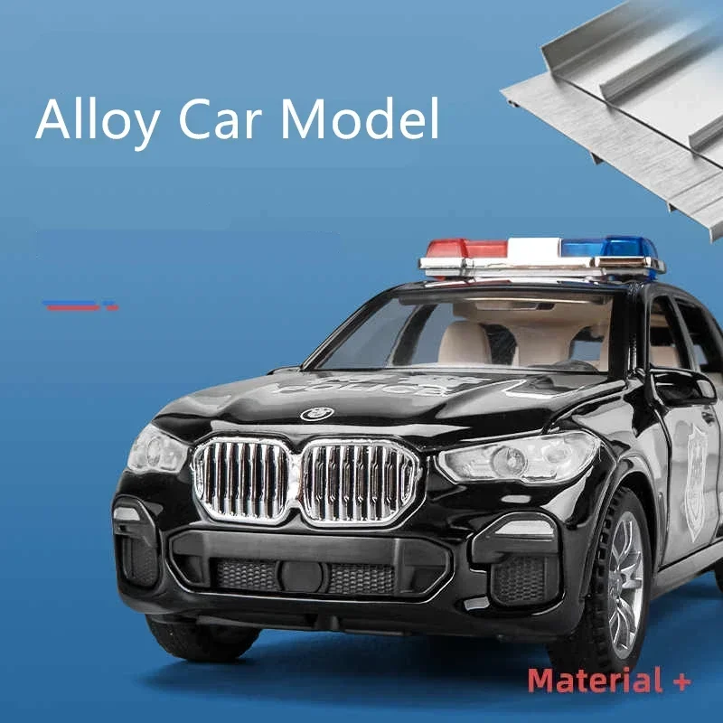 1:32 X5 SUV Legierung Auto Modell Diecast Metall Spielzeug Polizei Fahrzeuge Auto Modell Simulation Sound und Licht Sammlung Spielzeug geschenk