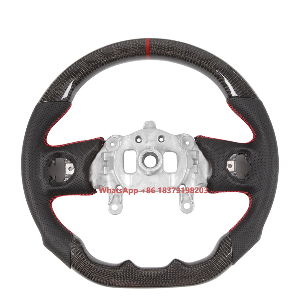 

LUMA Real Carbon Fiber Steering Wheel 2018-2025 Jeep Wrangler JL Gladiator JT Model Car Accessory