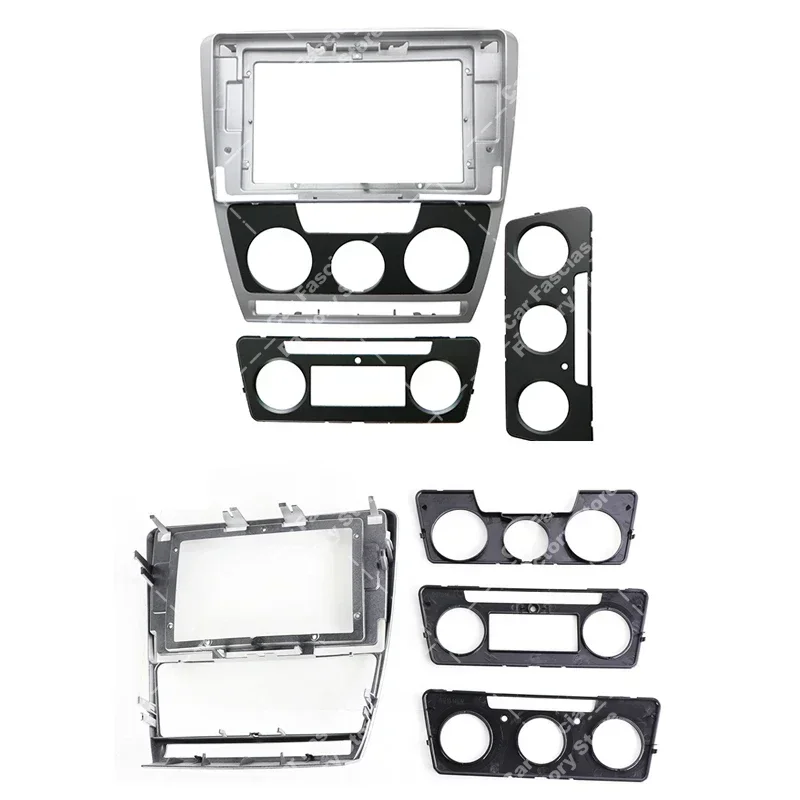 Auto Rahmen Fascia Für Skoda Octavia 2004-2014 Auto Radio Android Stereo MP5 GPS-Player Panel Gehäuse Rahmen fascia Dash Abdeckung Trim