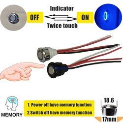 4A DC 5V 12V 24V bezstopniowy przełącznik LED ze ściemniaczem dotykowy do paska LED DIY światło szafkowe do szafy na łóżko