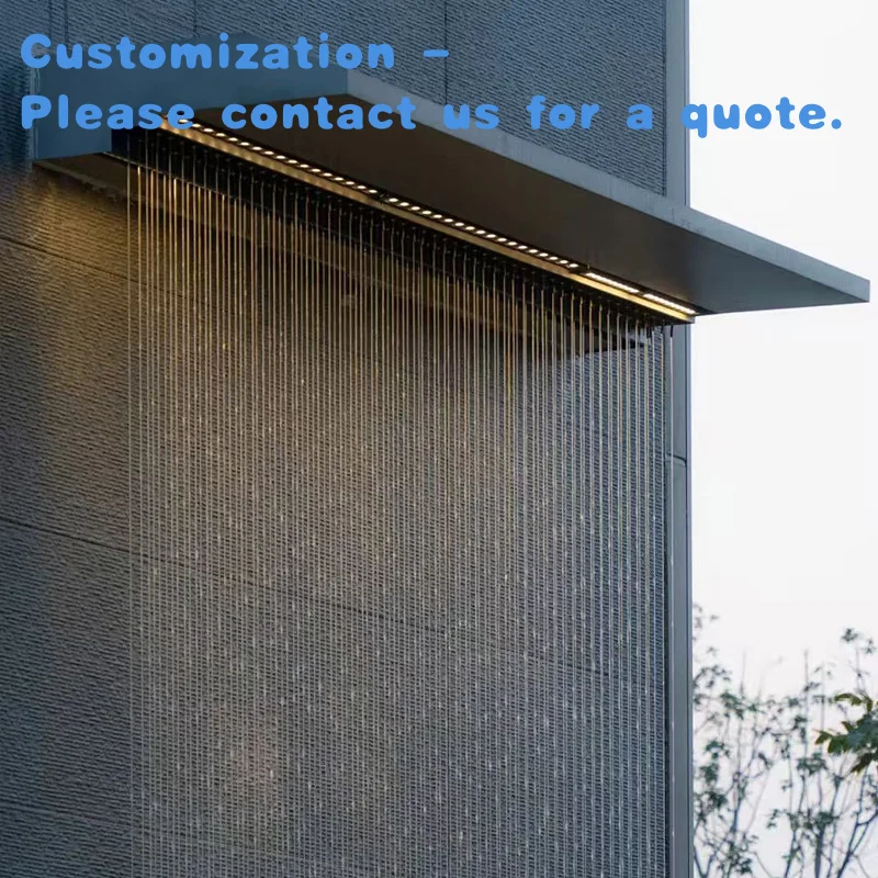 

custom.Customized Modern Curtain Outdoor Lighted Waterfall Curtain Fountain
