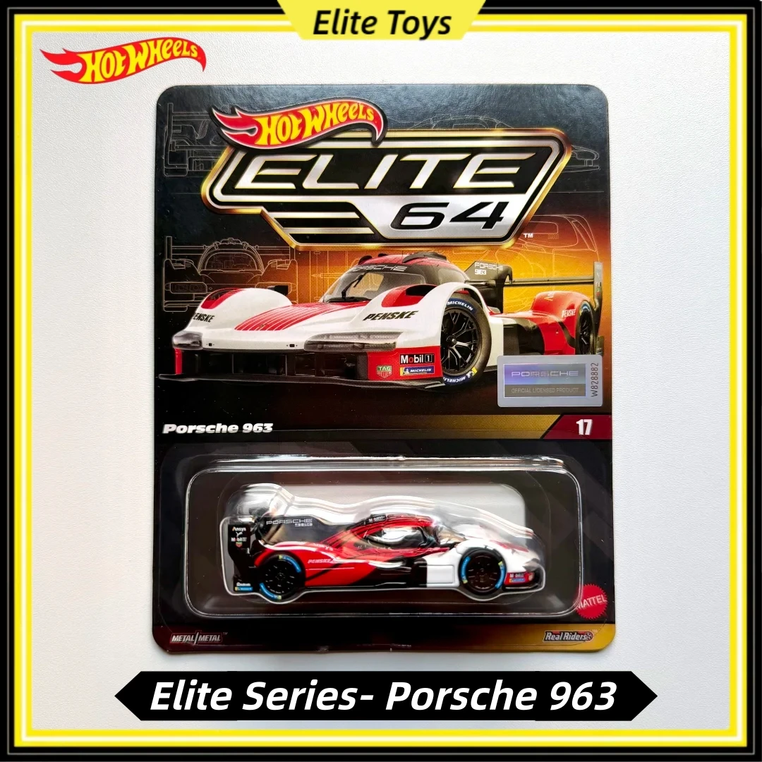 

Hot Wheels Elite 64 Series Porsche 963 1:64 Diecast Car Model Alloy Collectible Vehicle Simulation Racing Car Toy Gift For Boys
