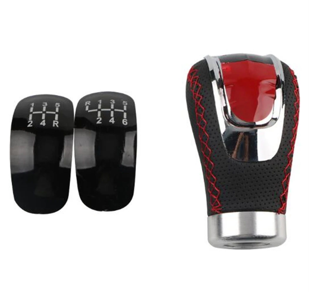 

Универсальная автомобильная кожаная красная линия, ручная ручка переключения передач, ручная коробка передач, рычаг переключения передач