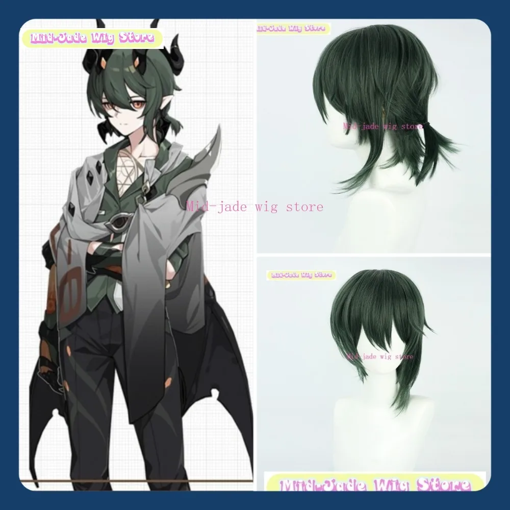 

Mid-jade Wig Store Honkai Impact 3rd Kosma Cosplay Wig Anime Game Role Playing Halloween Party Costume Props Synthetic Hair