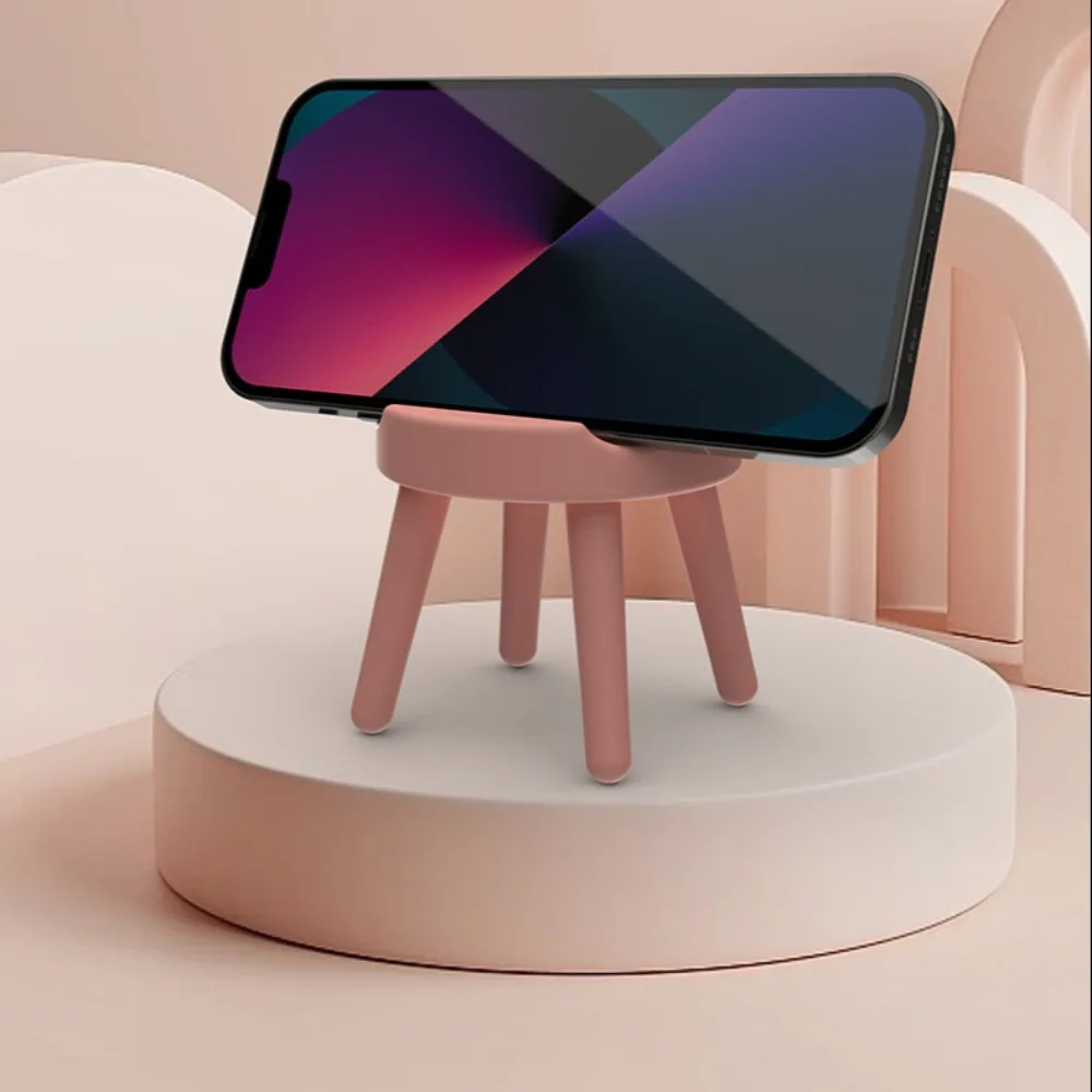 Creative Chair Mobile Phone Stand Portable Chair Stool Lazy Mobile Phone Stand Mini Multi-Angle Chair Phone Holder Office
