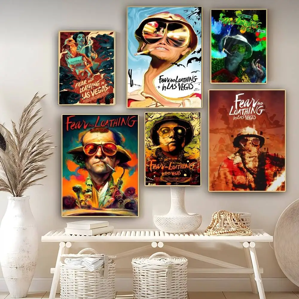 Film Fear And Loathing In Las Vegas Anime Posters Sticky Whitepaper Sticker DIY Room Bar Cafe Kawaii Room Decor
