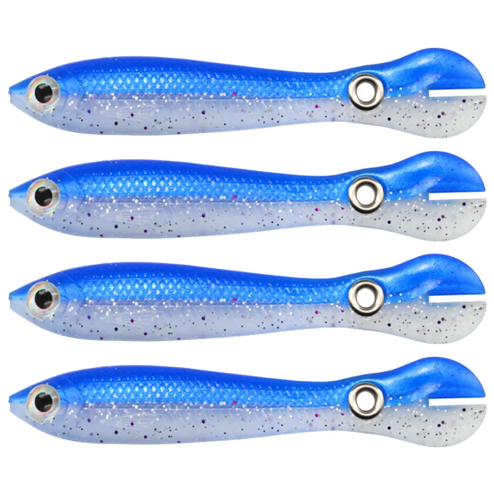 4/8pcs PVC Soft Baits 100mm 6g Artificial Soft Loach Fishing Lures Realistic Bionic Baits Swimming Lures for Fisherman