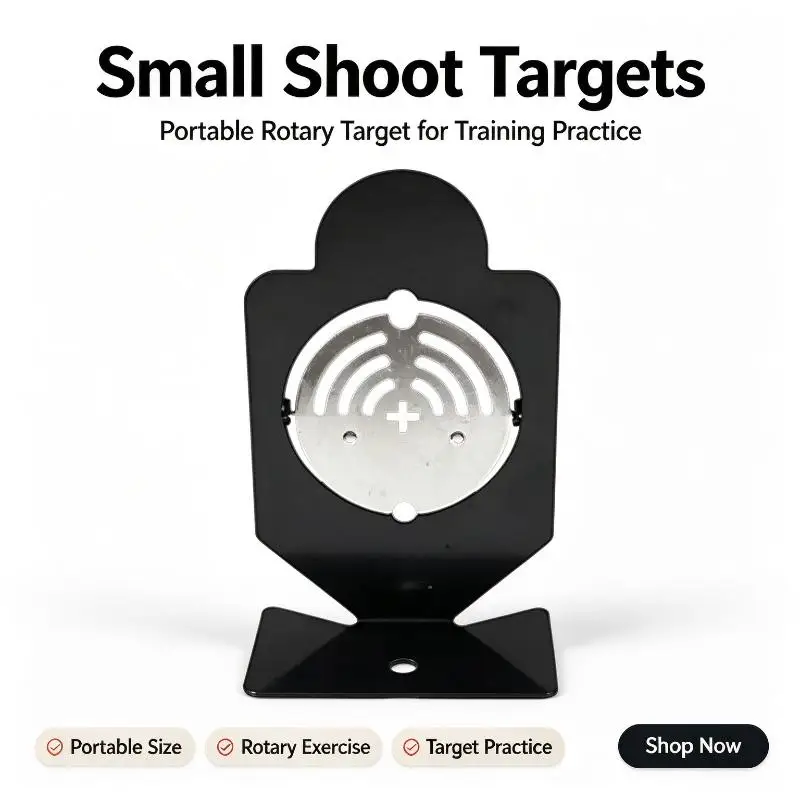 Rotary Exercise Training Small Shoot Targets Portable Practicing Targets For Indoor Hobby Shooting Activities