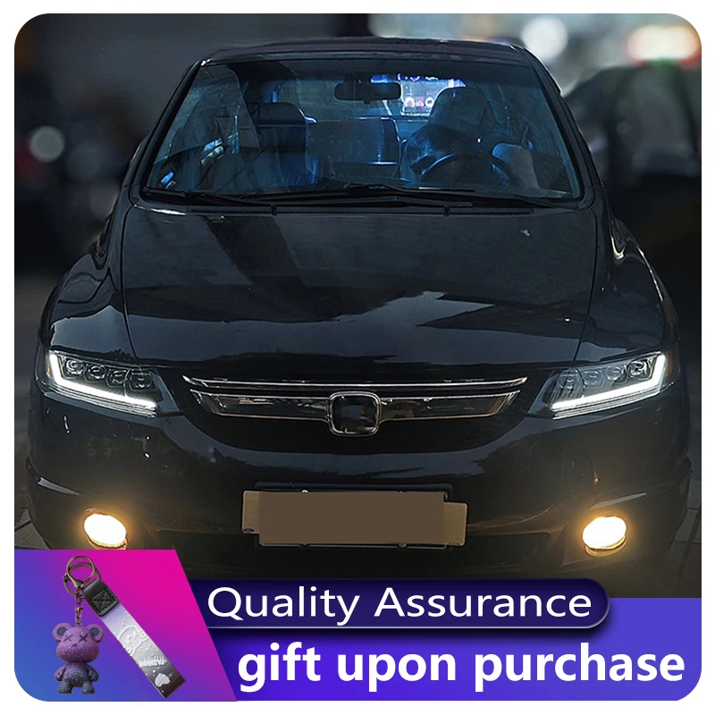 

Автомобильные аксессуары для Honda Odyssey 2004-2008 гг., классический передний фонарь DRL, светодиодные линзы проектора, фары, автоматические автомобили