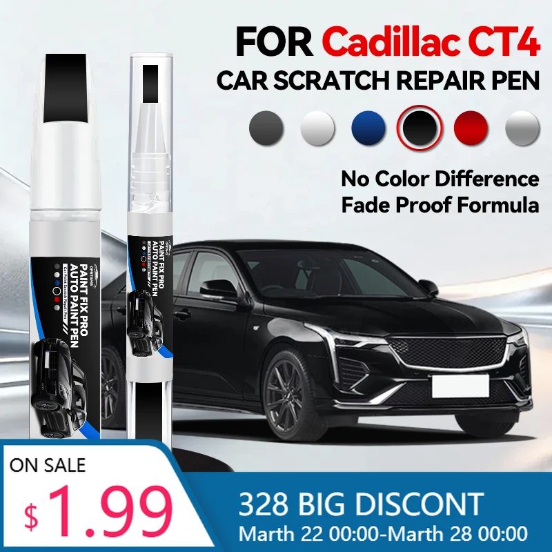 

Ремонтный карандаш для подкраски автомобилей Cadillac CT4 (1996-2026) – средство для удаления царапин, аксессуары для самостоятельного ремонта авто, черный/белый