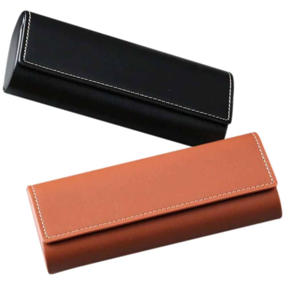 

2 Pcs Glasses Case Girl Outdoor Artificial Spectacle Eyeglasses for Protection