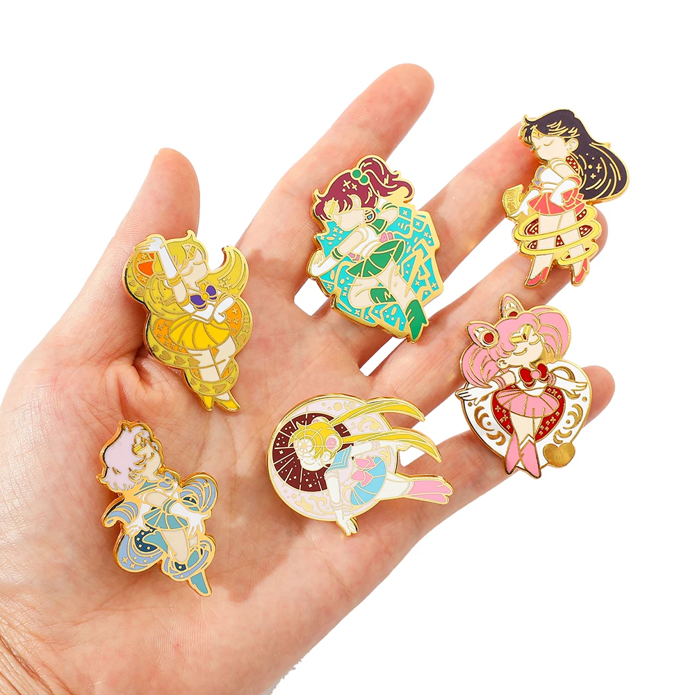 Fashion anime brooch, cartoon enamel pin, badge, brooch, clothing pin, gift for friends