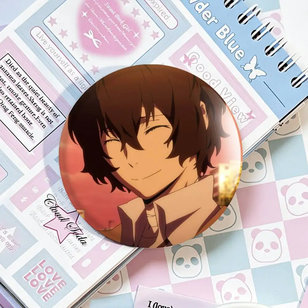 Dazai Osamu Anime Bungo Stray Dogs Abzeichen 25 32 44 58 75 mm Rund Fans Sammler Freunde Geschenke Brosche Souvenir – Detail 8