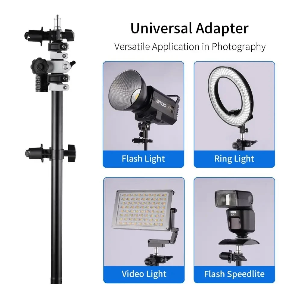 Holder Bracket Swivel Head Reflector Disc Arm Support with Telescopic Boom Arm Top Light Sandbag for Speedlite Mini Flash Strobe