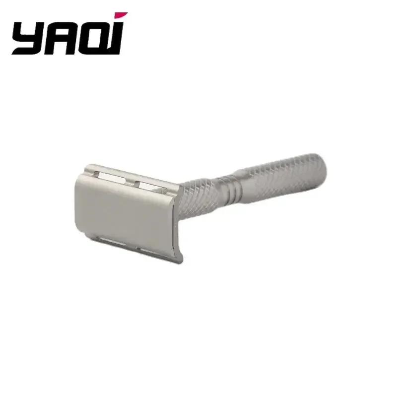 YAQI Ghost Cross Grain Pattern Titanium Light Weight Safety Razor