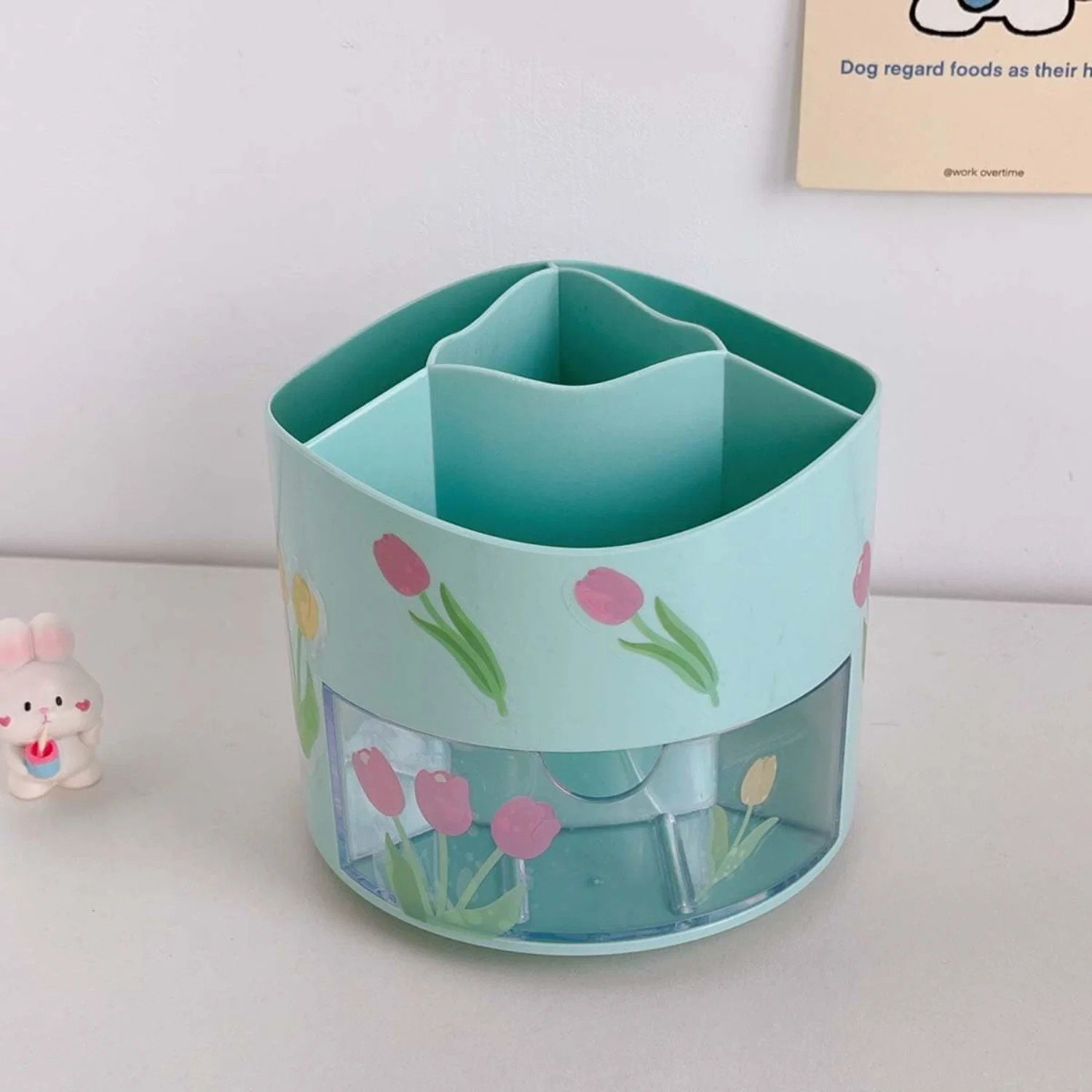 

Rotating Pen Holder Pen Organizer For Desk Vanity/Cosmetic Small Organizer Fun Pen Holder Suitable for Offices,Vanities