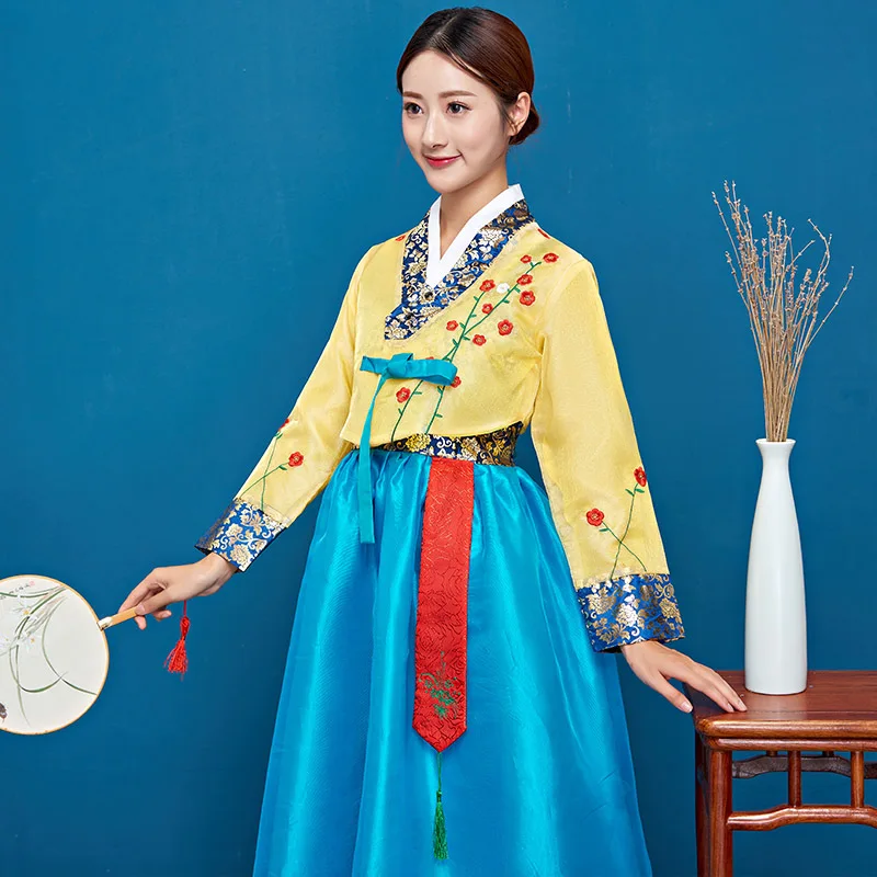 Hanbok Korean Adult Performance Dress Ethnic Dance Dress Performance Dress Annual Meeting Performance Dress Set New Spring