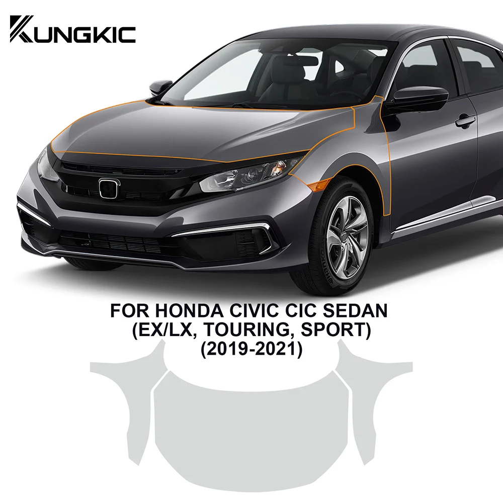 

Прозрачная ТПУ пленка для корпуса автомобиля HONDA CIVIC CIC SEDAN 2019 2020 2021