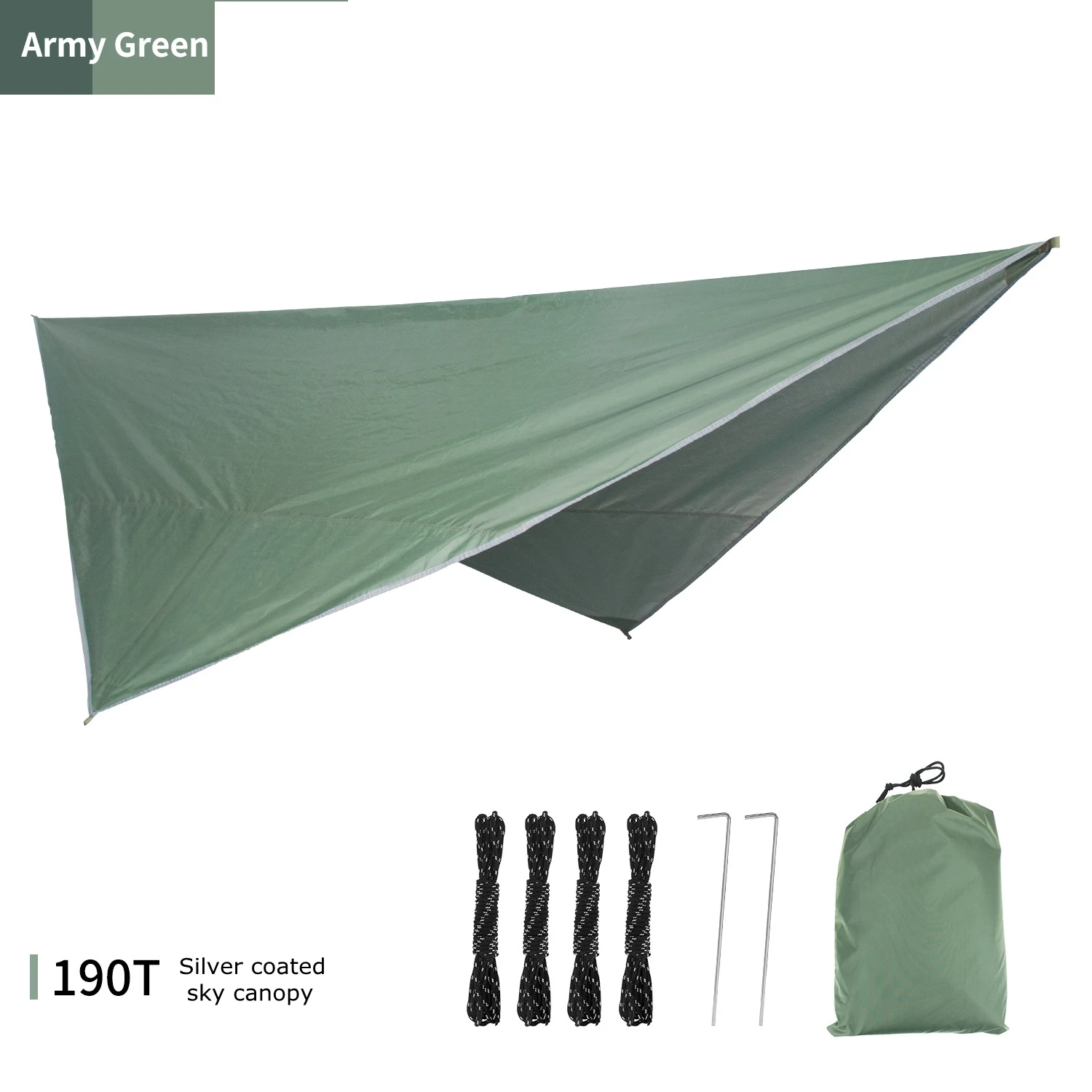 모기장 및 캐노피 세트가 있는 해먹 야외 캠핑을 위한 휴대용 빠른 개방형 해먹 플러스 방수 차양 캐노피