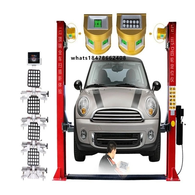 High-quality 3D four-wheel aligner cloud 5D five-camera system with Android and tablet advanced wheel aligner