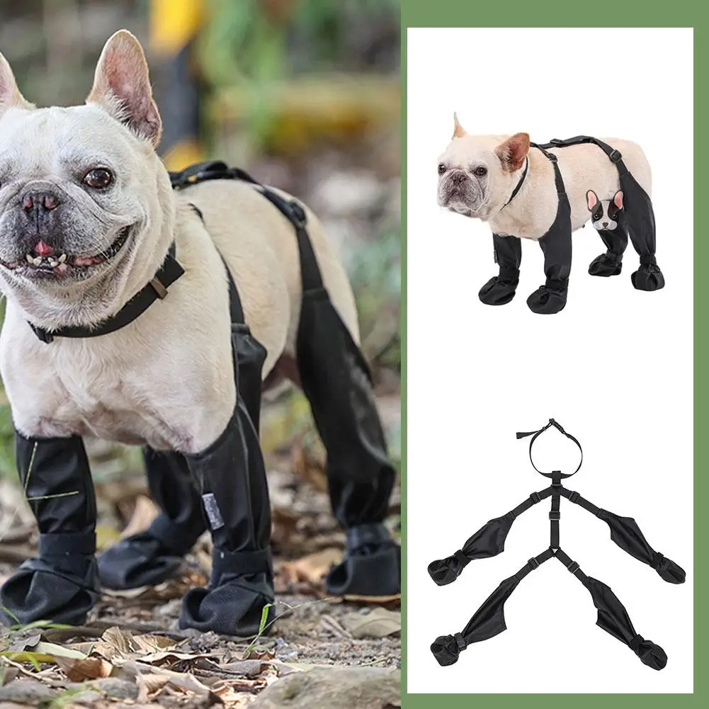 

Dog Shoes Waterproof Adjustable Dog Boots Pet Breathbale Shoes For Outdoor Walking Soft French Bulldog Shoes Pets Paws Prot O5p7