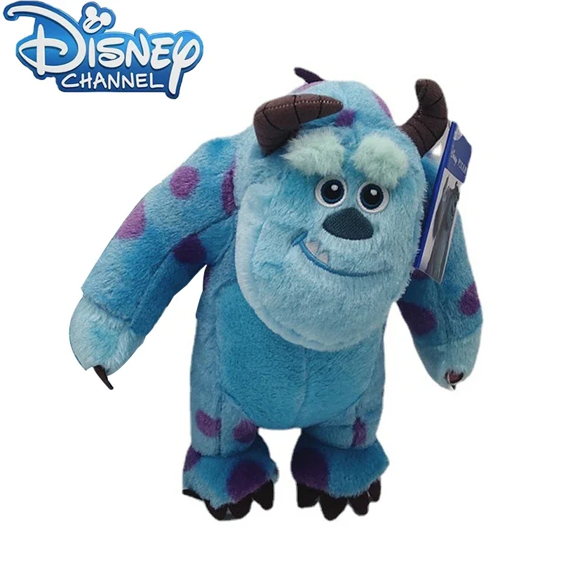 Disney-Muñeca de juguete de felpa para decoración de habitación de niños, juguete Kawaii de monstruo de la universidad, empresa de energía eléctrica, Sulley Mike Wears Hat, regalos para niños, 23/35cm