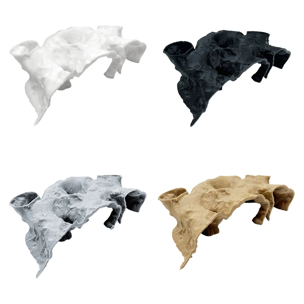 ديكور خزان الأسماك منحني نفق كهف مخبأ لسمك السلور لوتش بليكو وأسفل المهملات حوض السمك الصخور المأوى الزينة