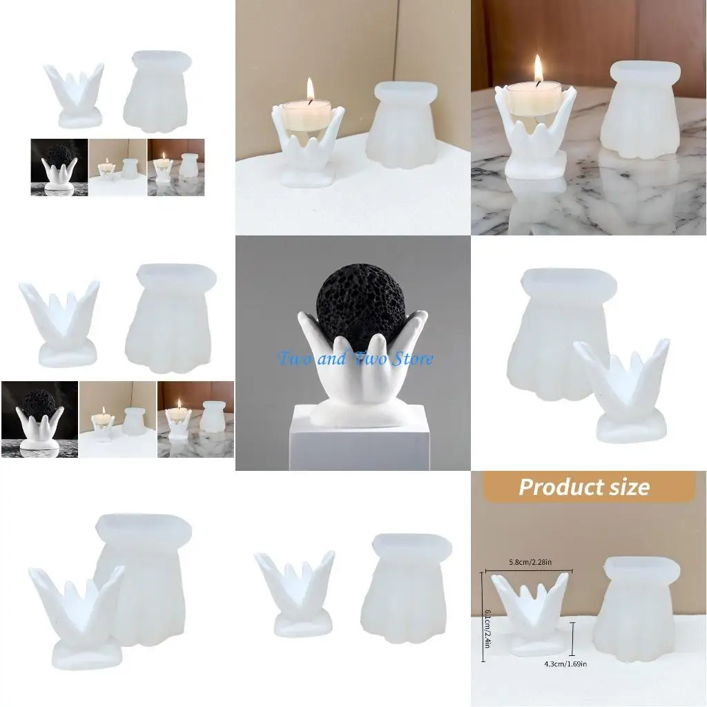 

HX6F Versatile Holder Silicone Mould Versatile Hand Holder Moulds for Artistic Home Embellishments