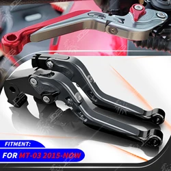 JDSTUNING For Yamaha MT-03/MT03 2015-NOW Clutch Lever Brake Lever Set Adjustable Folding Handle Levers Accessories Parts