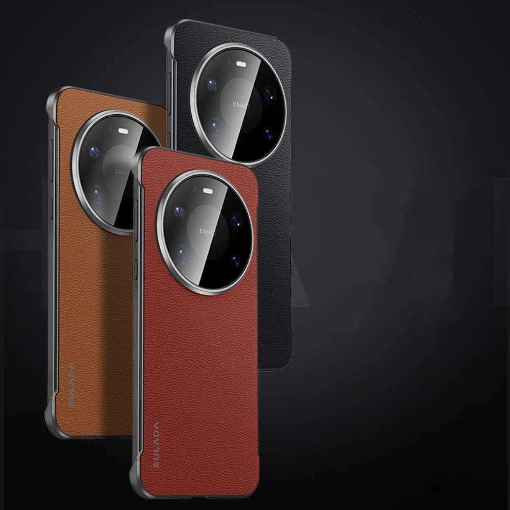 

Тонкий чехол из натуральной яловой кожи для Huawei Mate80 Pro Max Mate80, задняя крышка