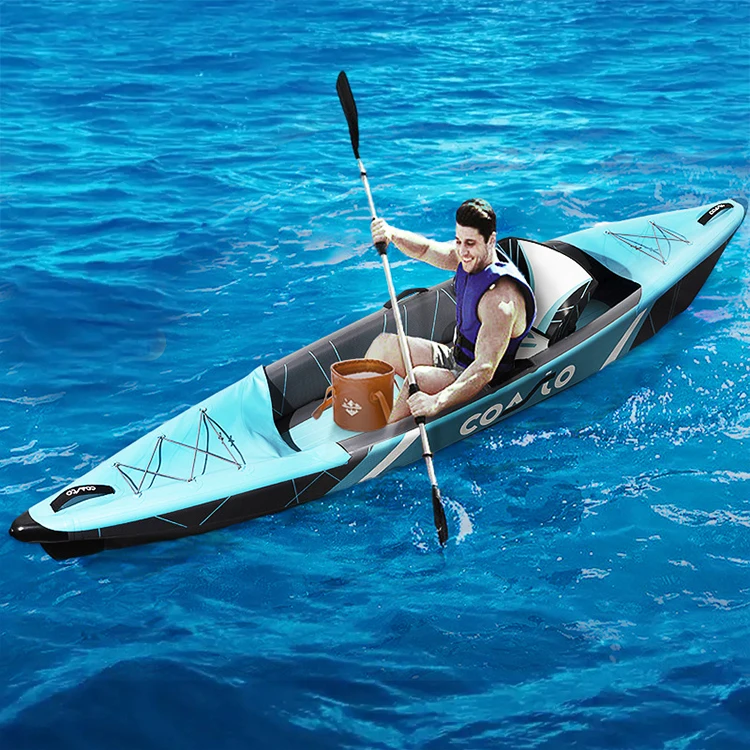 

High Quality and Environmental Protection Inflatable Fishing Kayaks Inflatable Speedboat Canoe Rowing Boat for Water Sports
